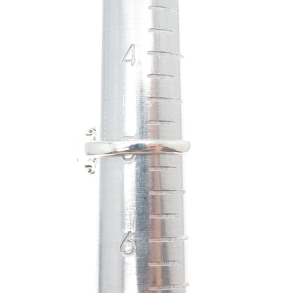 SLV SADYE L VASSIL 925 Sterling Silver Real Diamond & Aquamarine Ring Size 5