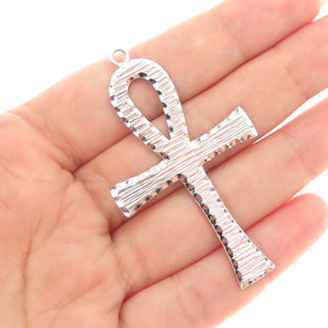 CARL ART 925 Sterling Silver Vintage Egyptian Ankh Pendant