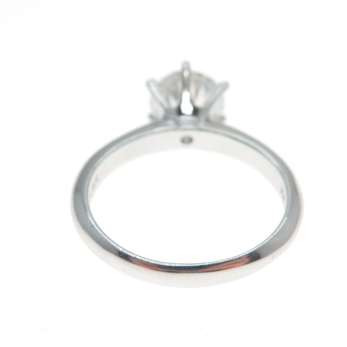 925 Sterling Silver Round-Cut C Z Engagement Ring Size 7.25