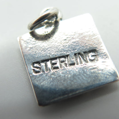 925 Sterling Silver Vintage Chinese Character Charm Pendant