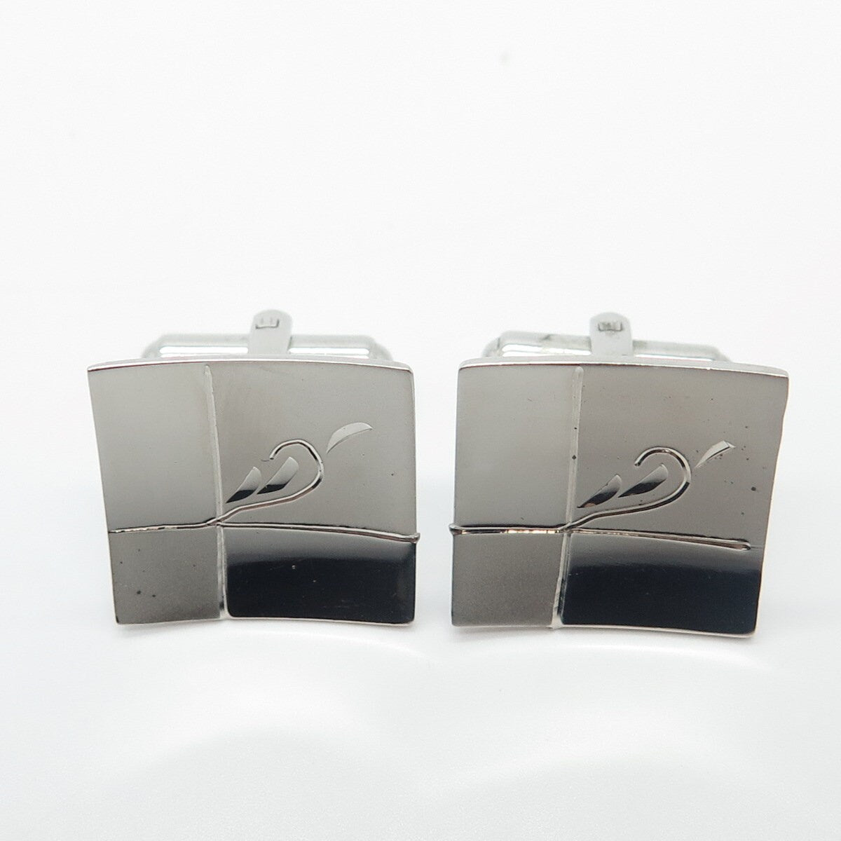 925 Sterling Silver Vintage Square Cufflinks