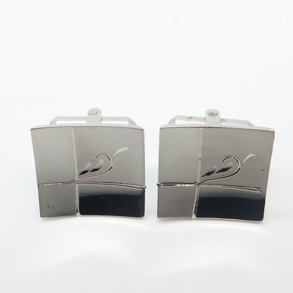 925 Sterling Silver Vintage Square Cufflinks