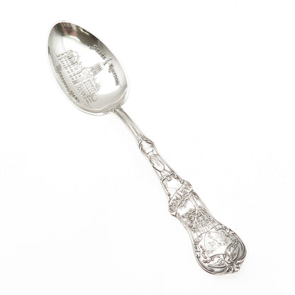Mechanics 925 Sterling Silver Antique Art Deco Hartford Connecticut Coffee Spoon