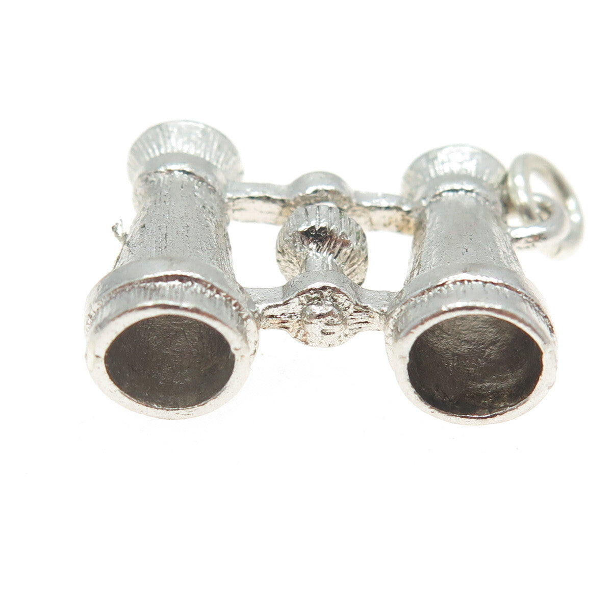 925 Sterling Silver Antique Art Deco Binoculars 3D Charm Pendant