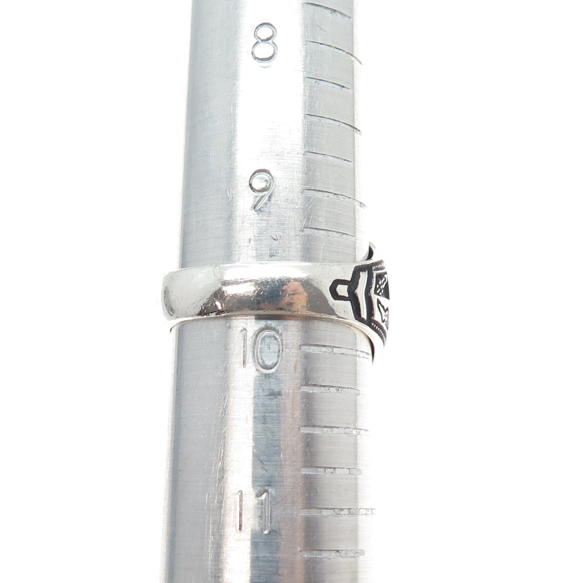 REED CO Sterling Vintage 1985 Lab-Created Ruby M.S. Barnes School Ring Size 9.75