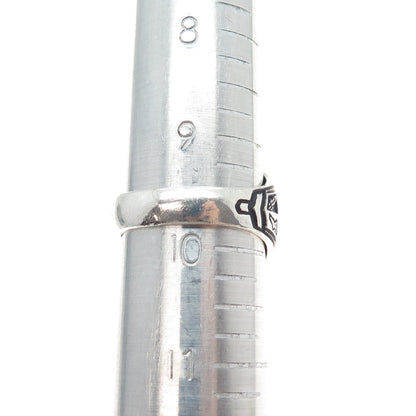 REED CO Sterling Vintage 1985 Lab-Created Ruby M.S. Barnes School Ring Size 9.75