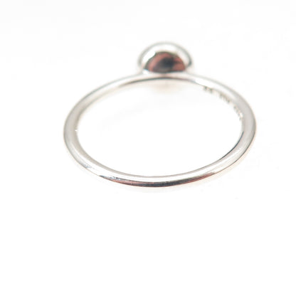 Pandora 925 Sterling Silver Real Peridot August Birthstone Droplet Ring Size 6
