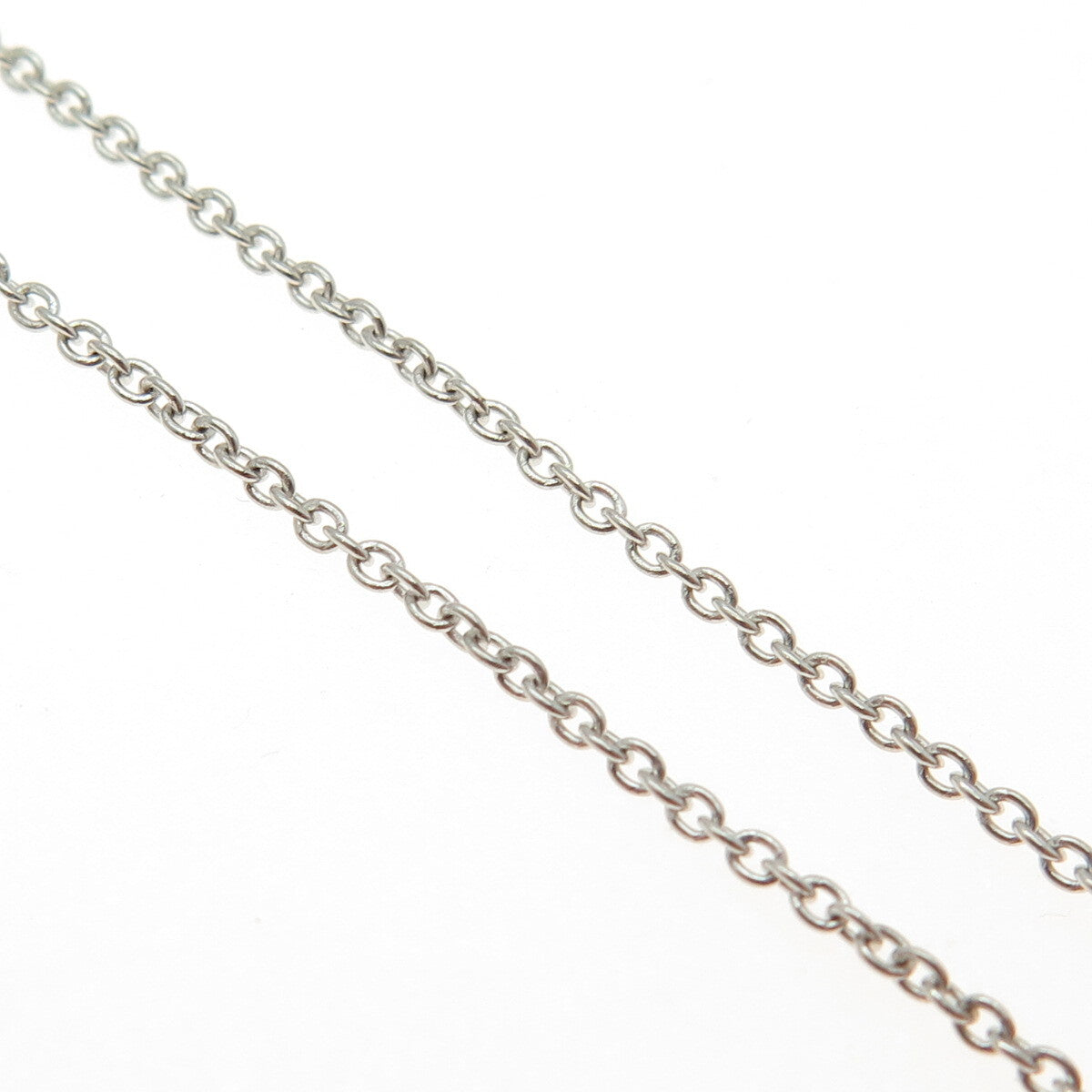 925 Sterling Silver Italy Cable Chain Necklace 16"