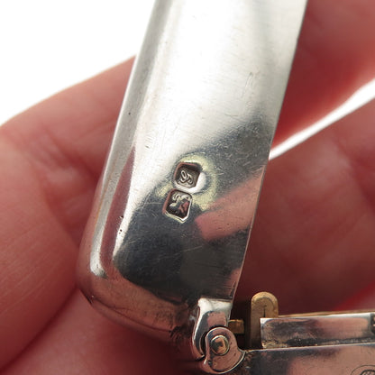James Deakin & Sons Sterling Antique 1907 Chester HP Monogram Vesta Match Case