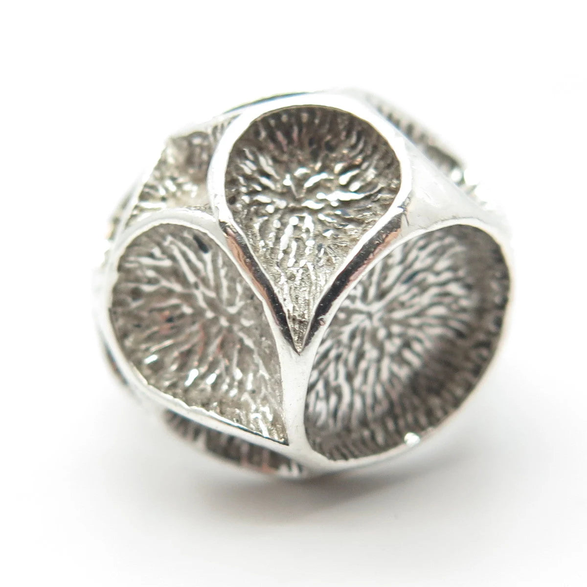 925 Sterling Silver Vintage Modernist Ring Size 7.75