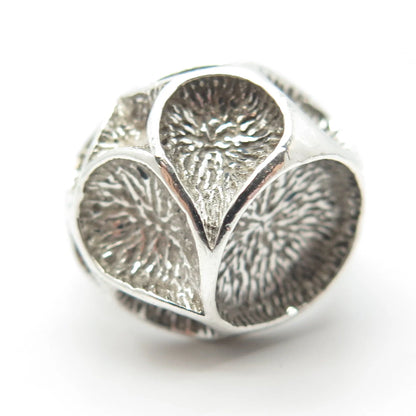 925 Sterling Silver Vintage Modernist Ring Size 7.75