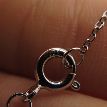 925 Sterling Silver Rolo Chain Necklace 16"