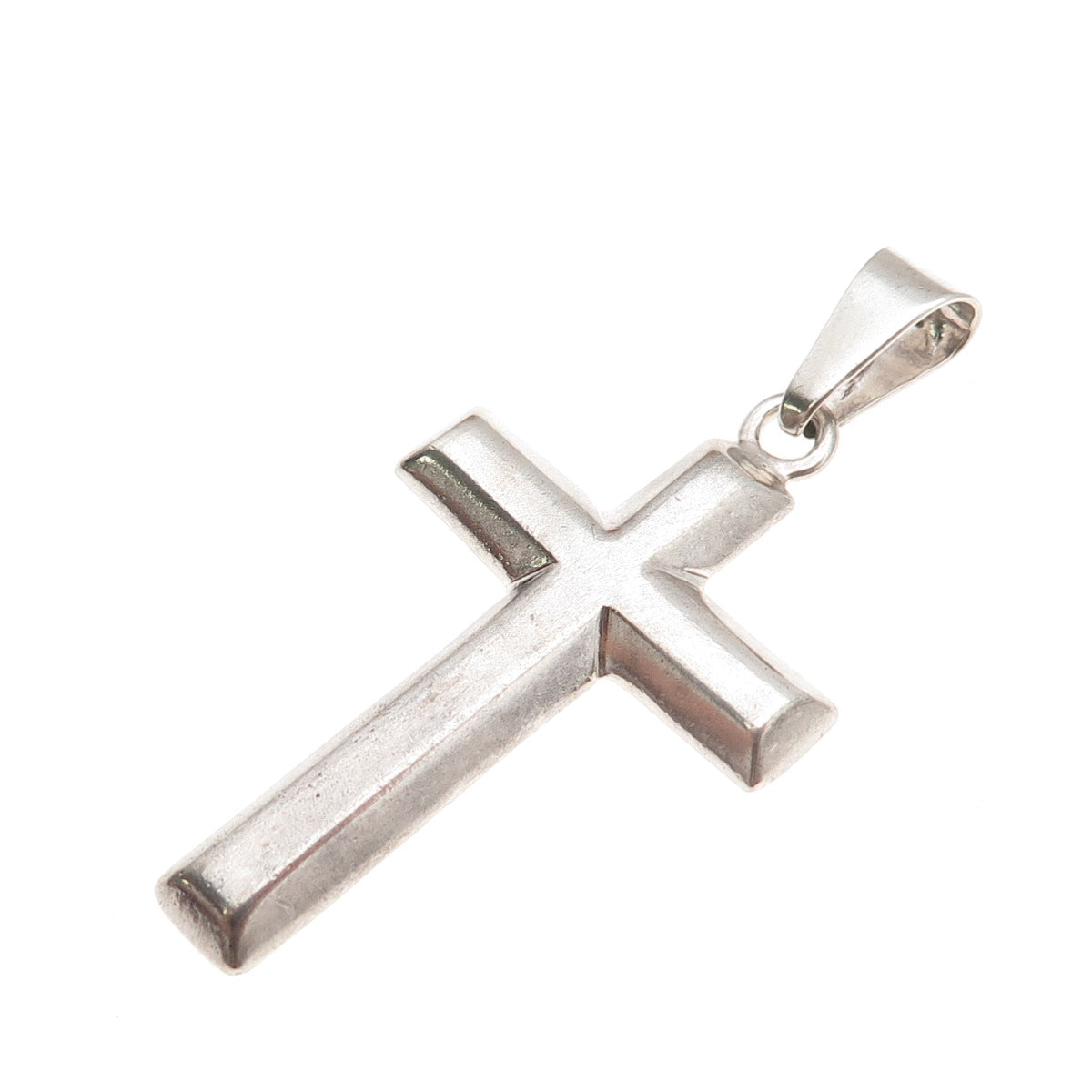 925 Sterling Silver Vintage Mexico Cross Religious Pendant