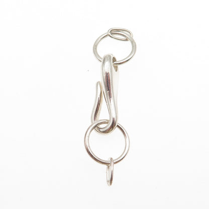925 Sterling Silver Vintage Bracelet / Necklace Hook Lock Clasp