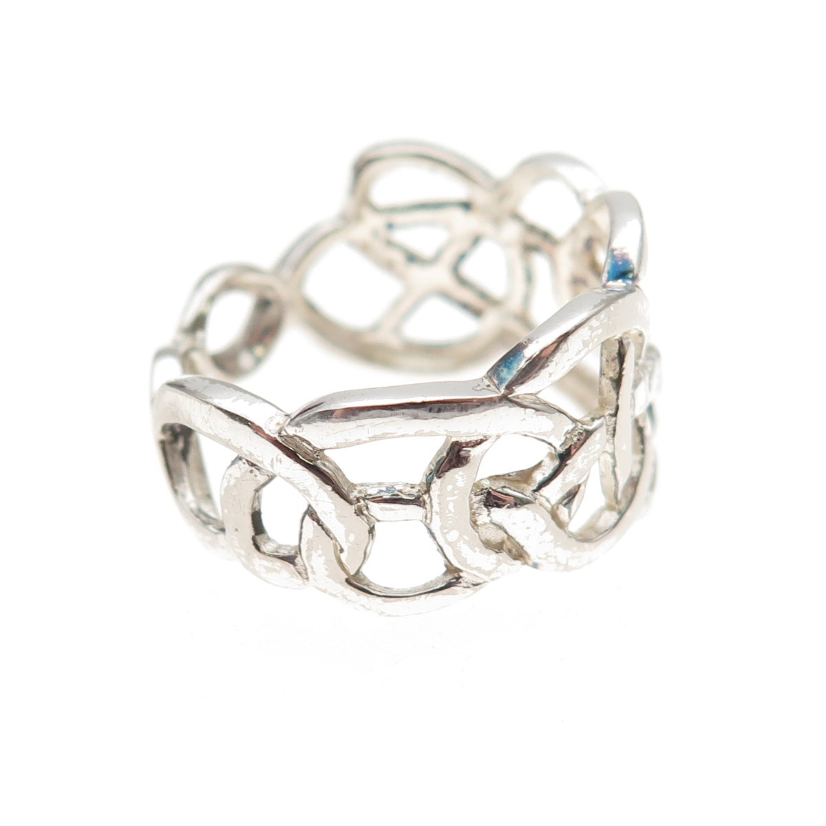 Charles Winston 925 Sterling Silver Vintage Celtic Knot Ring Size 8