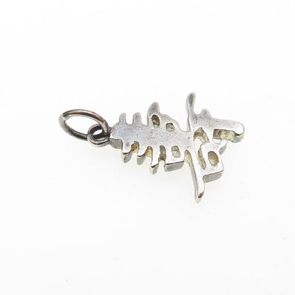CHARLES WINSTON 925 Sterling Vintage Longevity Chinese Character Mini Pendant