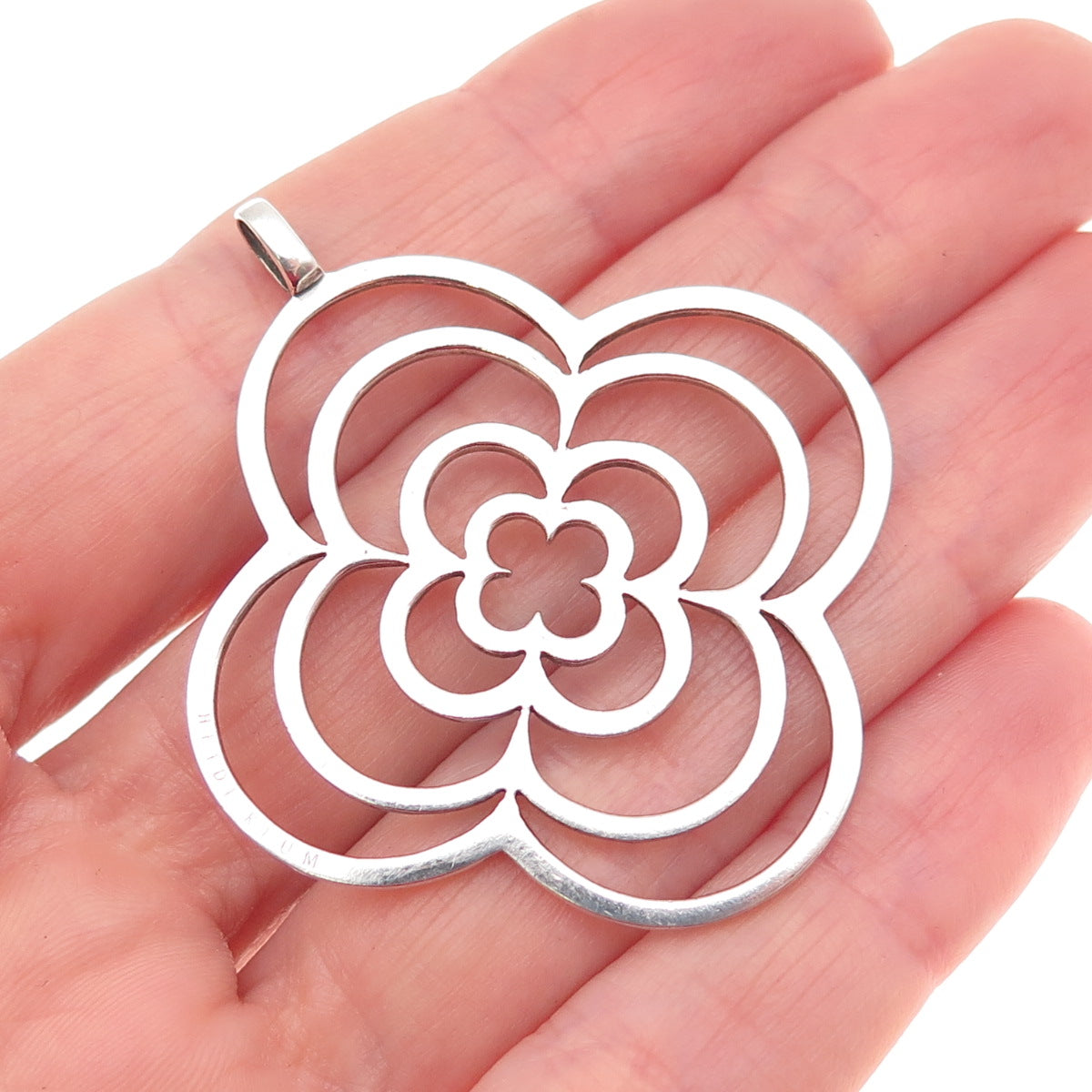Heidi Klum 925 Sterling Silver Clover Pendant