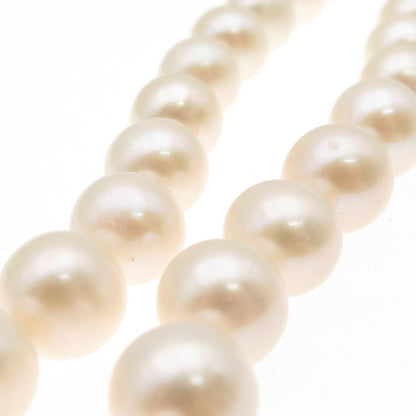 LUCAS LAMETH 925 Sterling Silver Vintage Real Pearl Beaded Necklace 24"