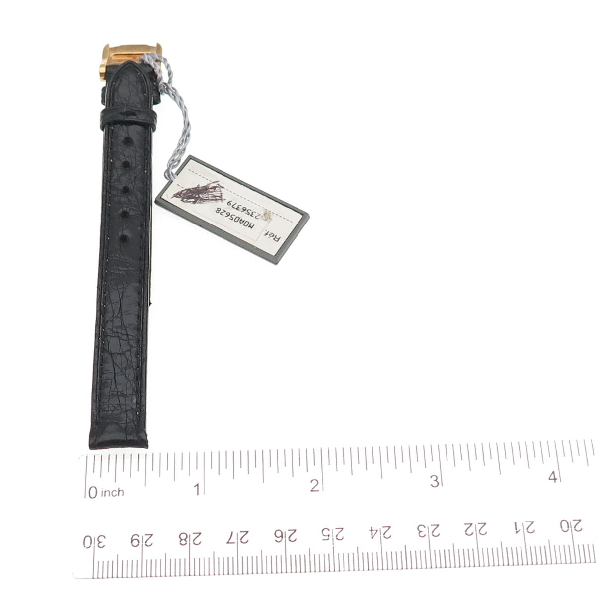 Baume & Mercier 12mm Italy Black Genuine Leather Watch Classic Band Strap