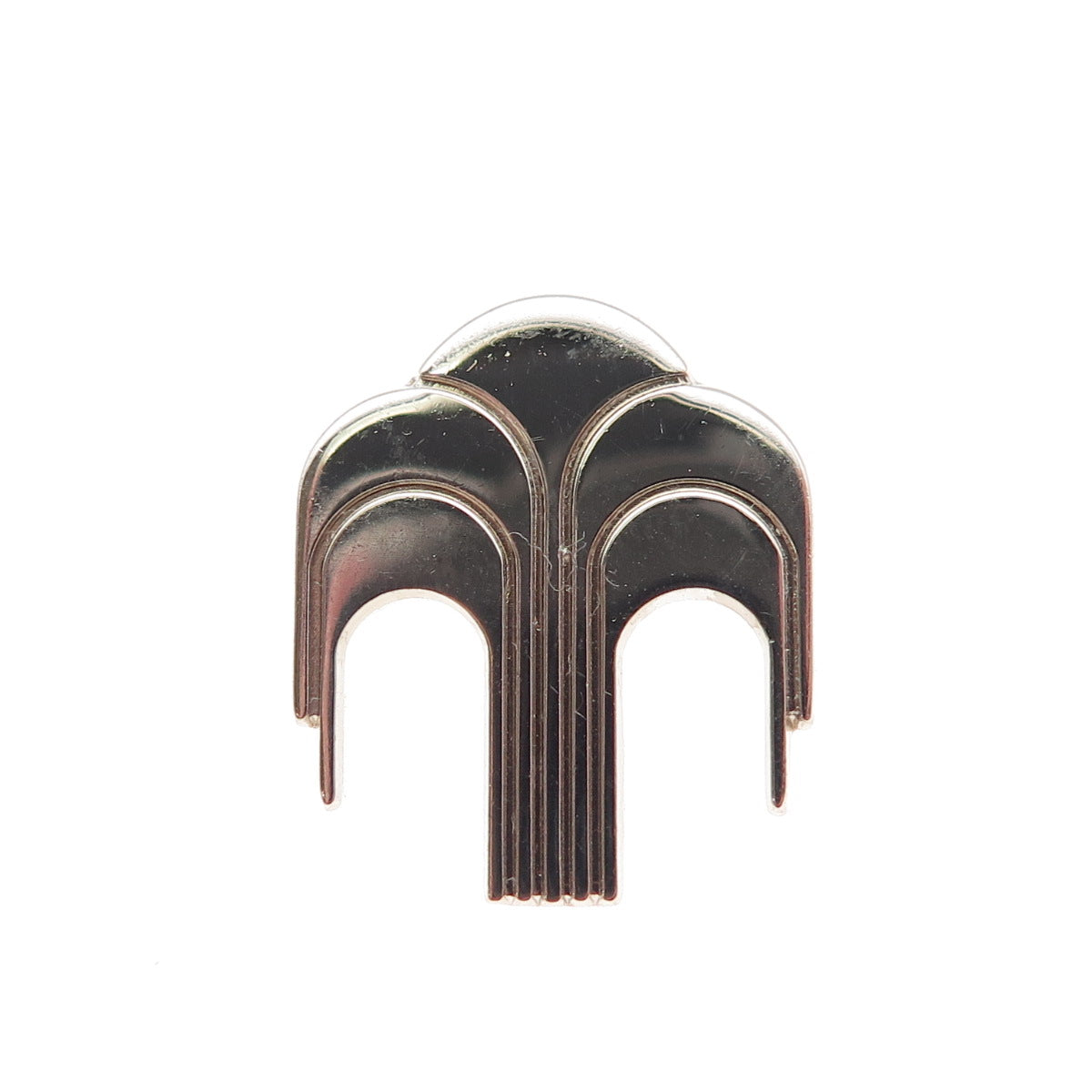 925 Sterling Silver Vintage Nu Skin Logo Fountain of Youth Tie Tack / Lapel Pin