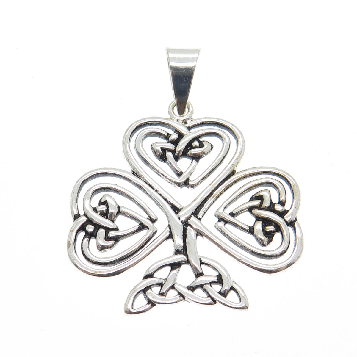 925 Sterling Silver Vintage Celtic Cross Pendant