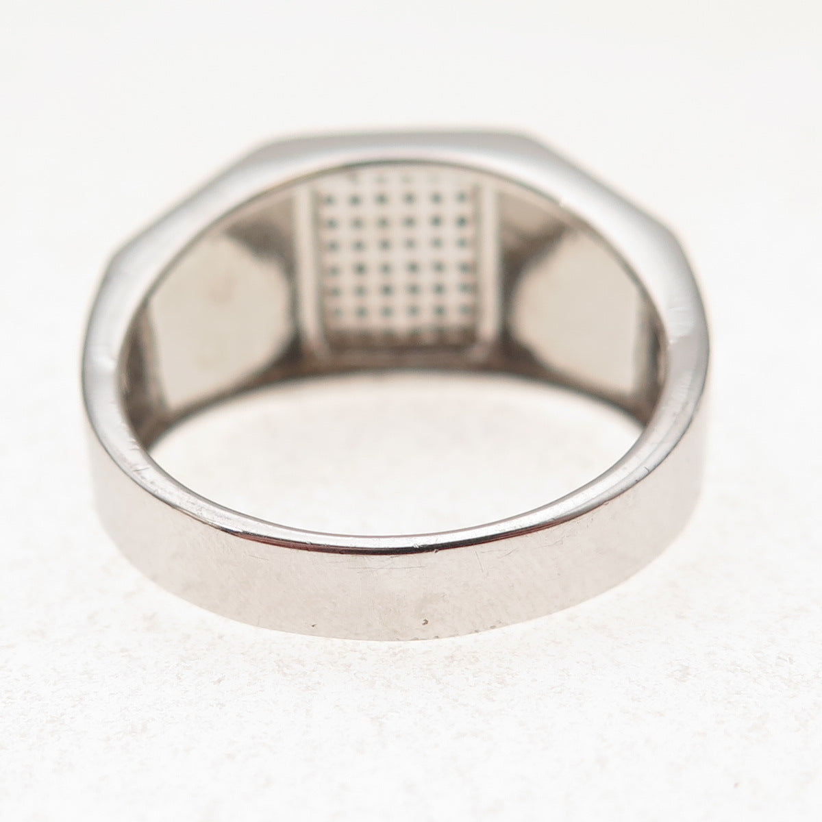 925 Sterling Silver Round-Cut C Z Eagle Ring Size 11