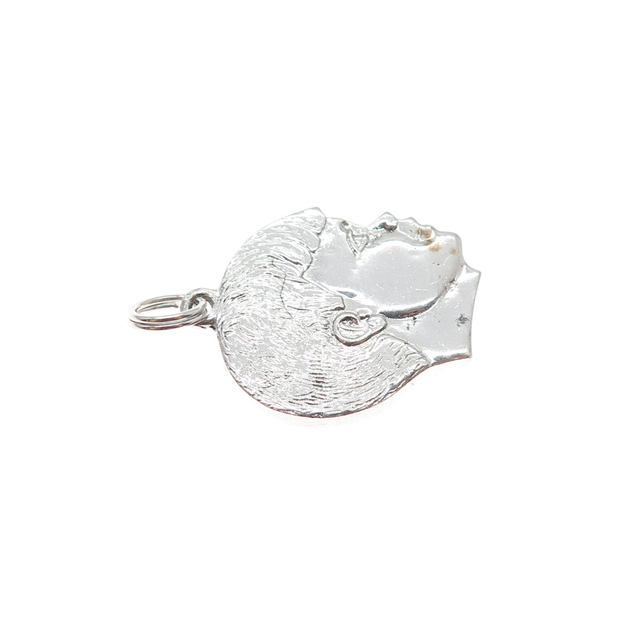 ALICE CAVINESS 925 Sterling Silver Vintage Boy Profile Charm Pendant