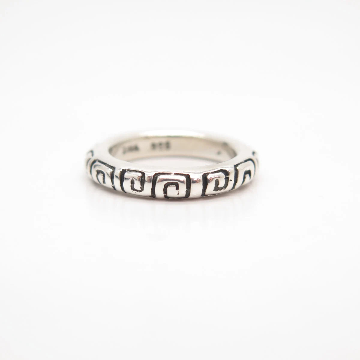 925 Sterling Silver Vintage Zina Maze Band Ring Size 6 3/4"