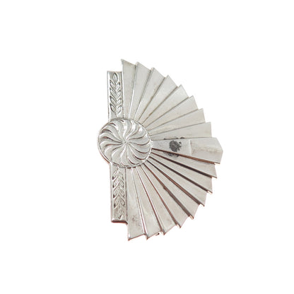 LGB BALFOUR 925 Sterling Silver Vintage Japanese Fan Pin Brooch