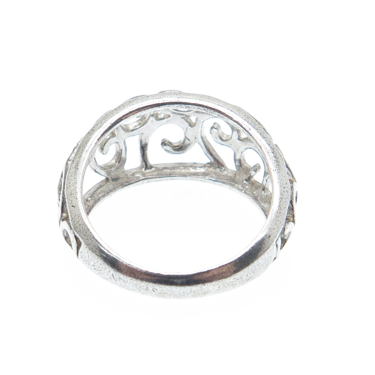 NEVADA 925 Sterling Silver Vintage Swirl Ring Size 5.25