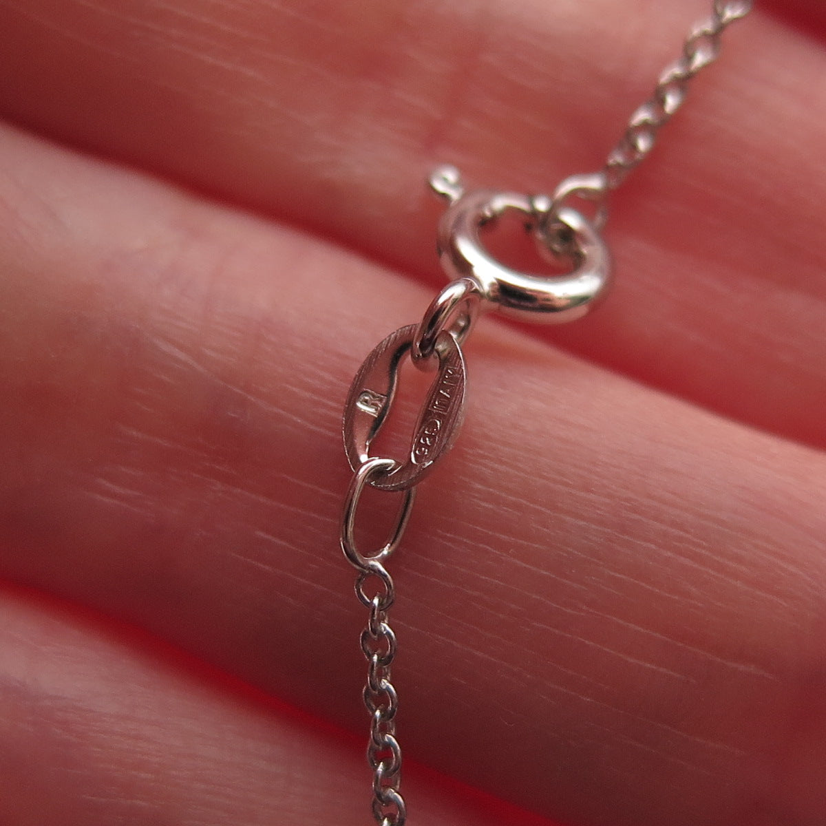 925 Sterling Silver Round-Cut C Z Graduated Drop Cable Chain Necklace 18"