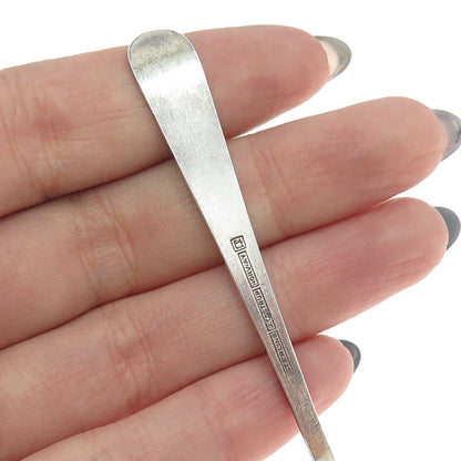 J. TOSTRUP 925 Sterling Silver Antique Art Deco Norway Enamel Coffee Spoon