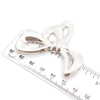 925 Sterling Silver Vintage Bow Pin Brooch