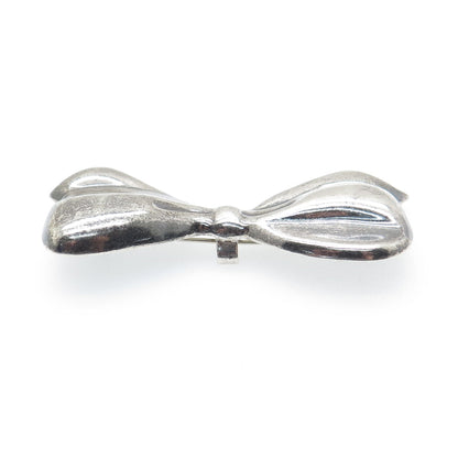 925 Sterling Silver Vintage Mexico Modernist Box Oxidized Pin Brooch / Pendant