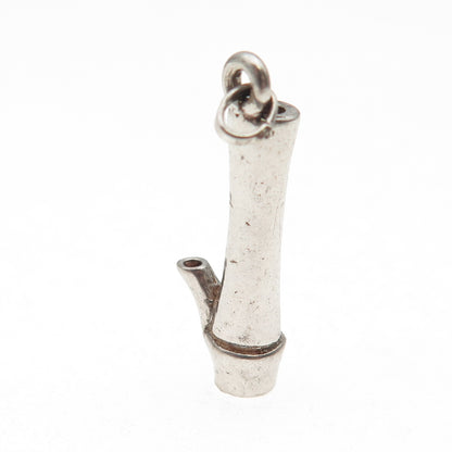 925 Sterling Silver Vintage Smoking Pipe 3D Charm Pendant