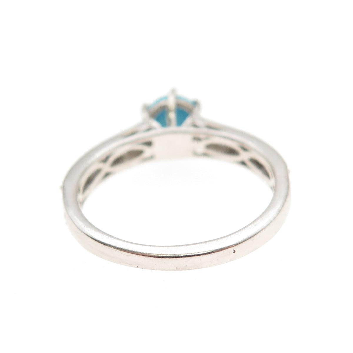 Chuck Clemency 925 Sterling Silver Real Turquoise & Iolite Ring Size 7