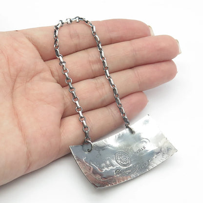 925 Sterling Silver Vintage Stieff Williamsburg "Sherry" Bottle Tag