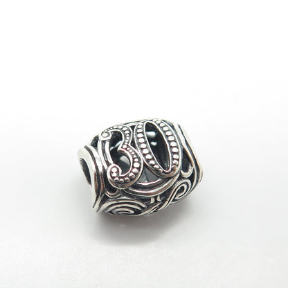 925 Sterling Silver Chamilia "30" Bead Charm