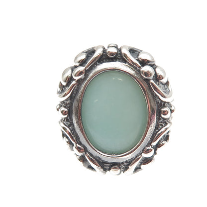 Chateau D’Argent 925 Sterling Silver Vintage Real Amazonite Ring Size 7.25