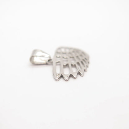 925 Sterling Silver Vintage Open Wing Pendant