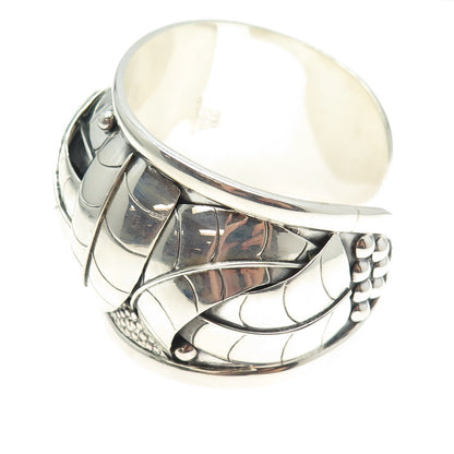 DOMINIQUE DINOUART 925 Sterling Silver Vintage Mexico Modernist Bracelet 6.75"
