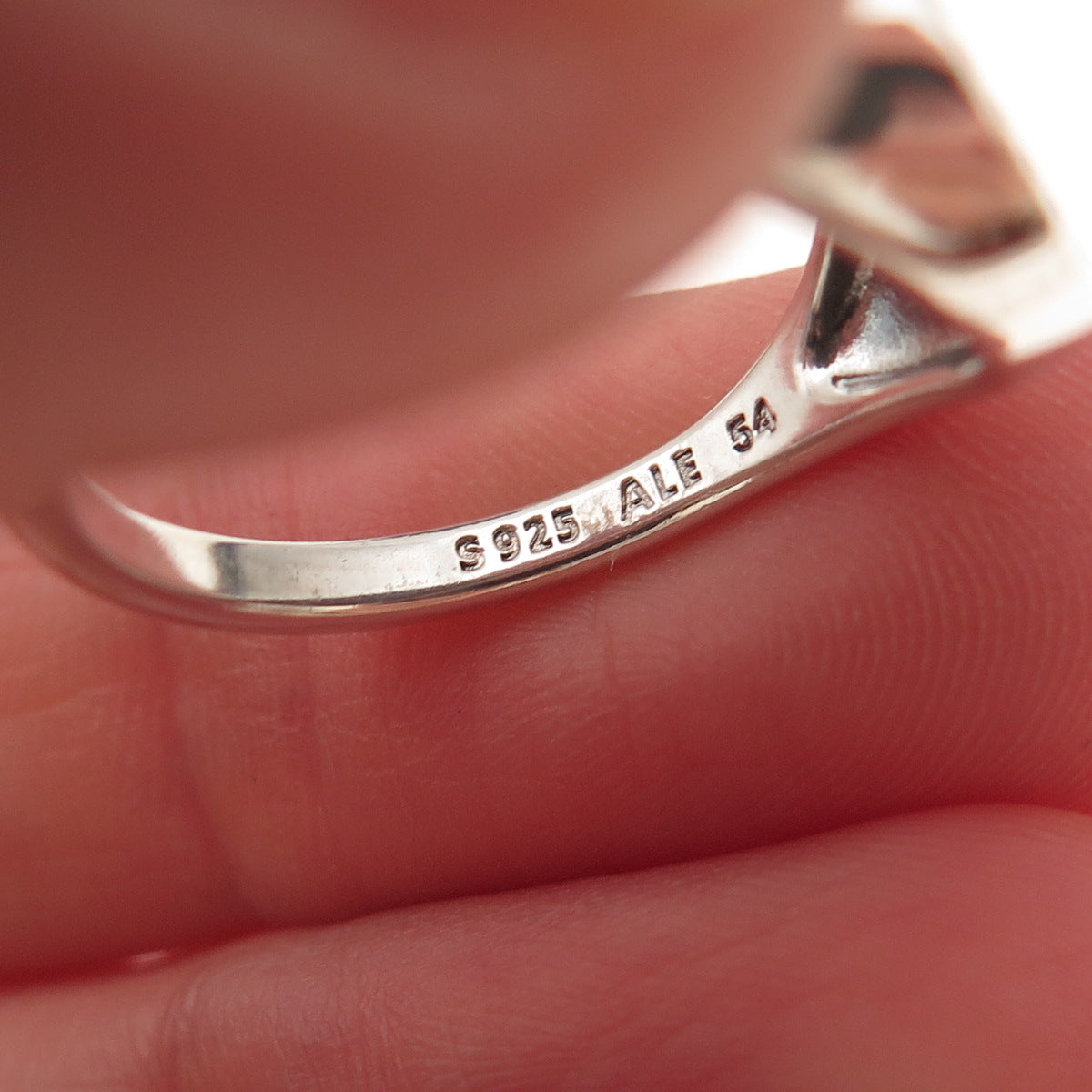 Pandora 925 Sterling Silver Round-Cut C Z Circle of Life Signet Ring Size 7