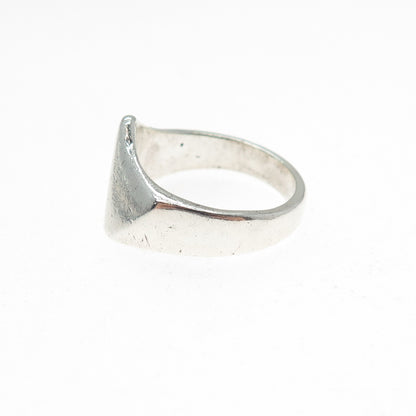 925 Sterling Silver Vintage Modernist Claw Ring Size 8.25
