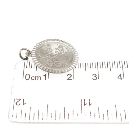 925 Sterling Silver Vintage ISJC Happy Birthday Mini Charm Pendant
