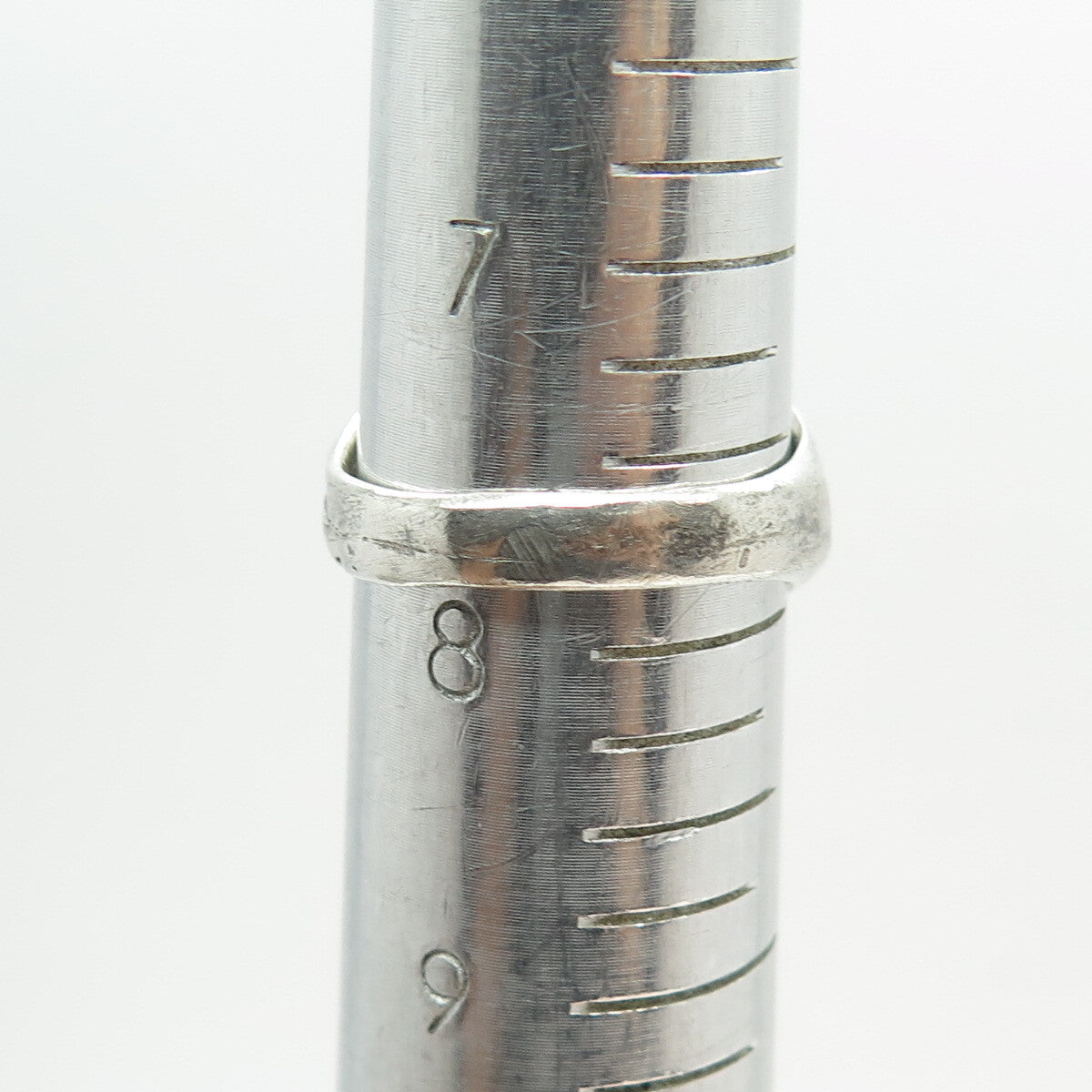 925 Sterling Silver Vintage M65 Aries Zodiac Oxidized Adjustable Ring Size 7.75