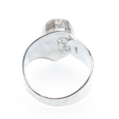 GILO & GRACE NAKAI Navajo Old Pawn 925 Sterling Vintage Real MOP Ring Size 9.75