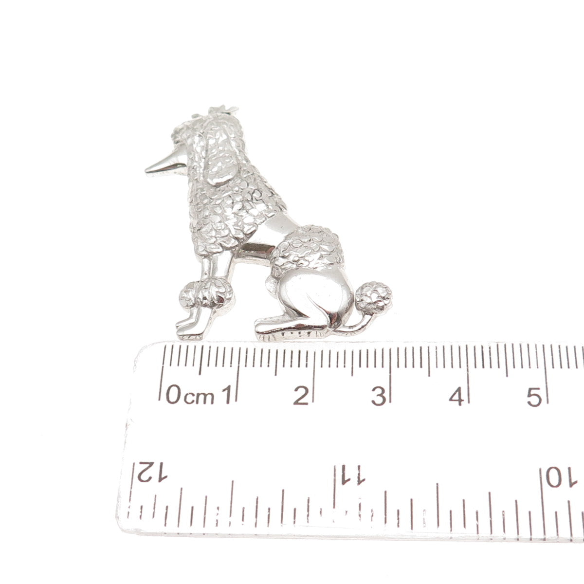 RICHLINE 925 Sterling Silver Vintage Poodle Dog Pin Brooch