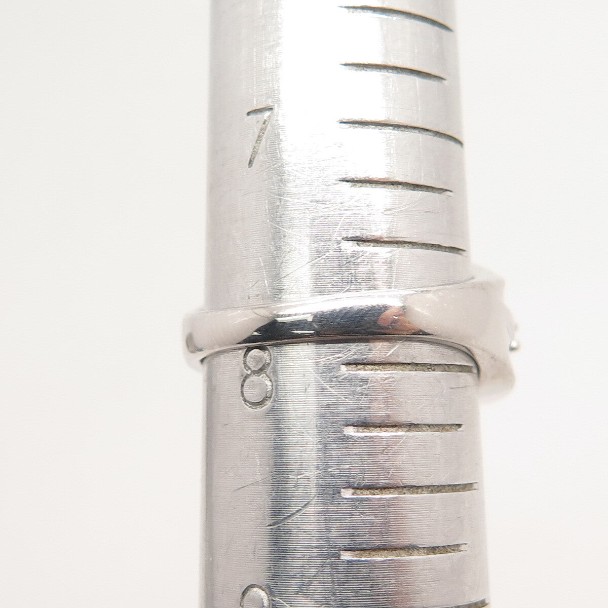 925 Sterling Silver MEDA C Z Wrapped Ring Size 7.75