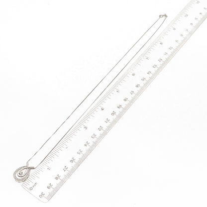 Kendra Scott Sterling Silver Real Diamond Love's Embrace Box Chain Necklace 18"