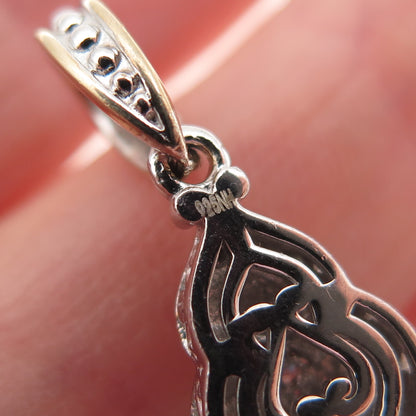 MICHAEL VALITUTTI Gems En Vogue 925 Sterling 2-Tone Blue & White Topaz Pendant